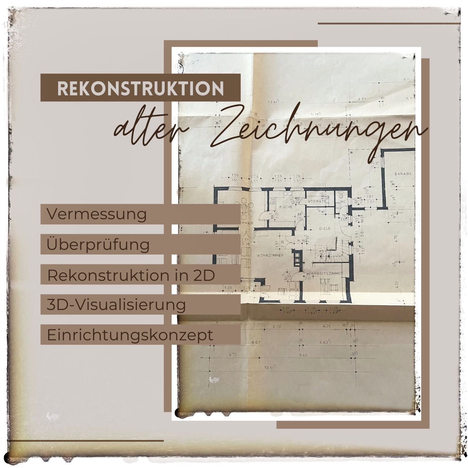 Alte Grundrisse digitalisieren