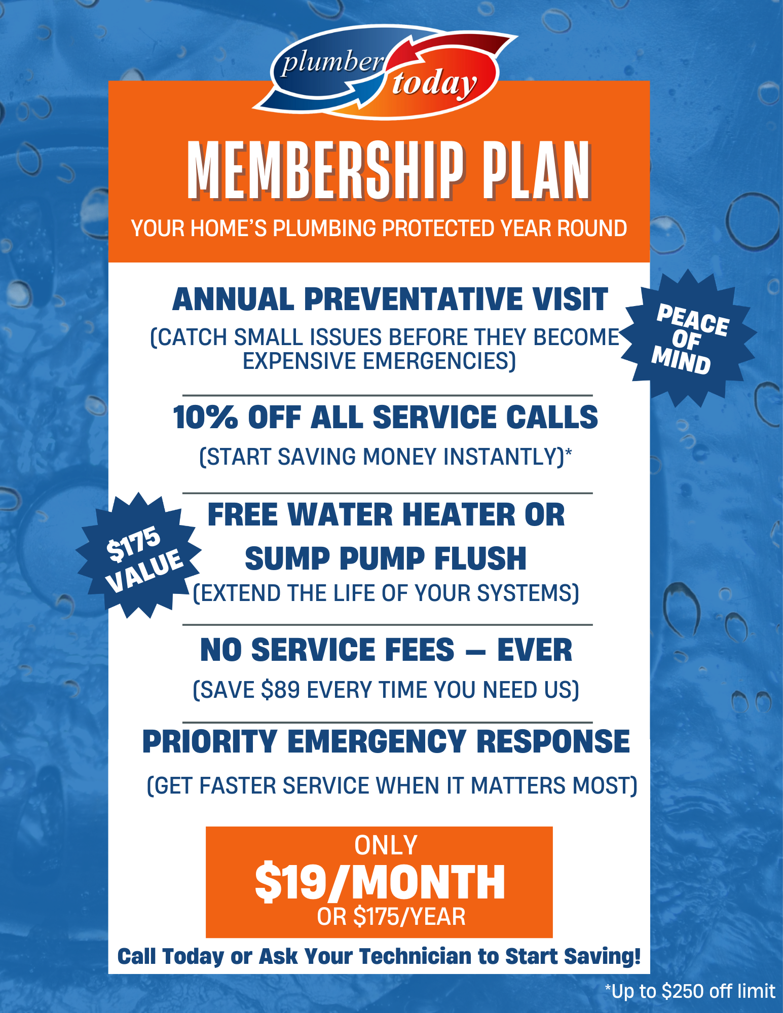 Plumber Today Membership Savings Plan
