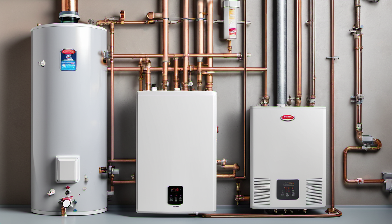 Traditional and tankless water heater installation systems