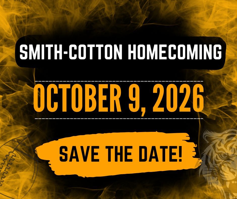 An advertisement for smith-cotton homecoming on october 3 2025