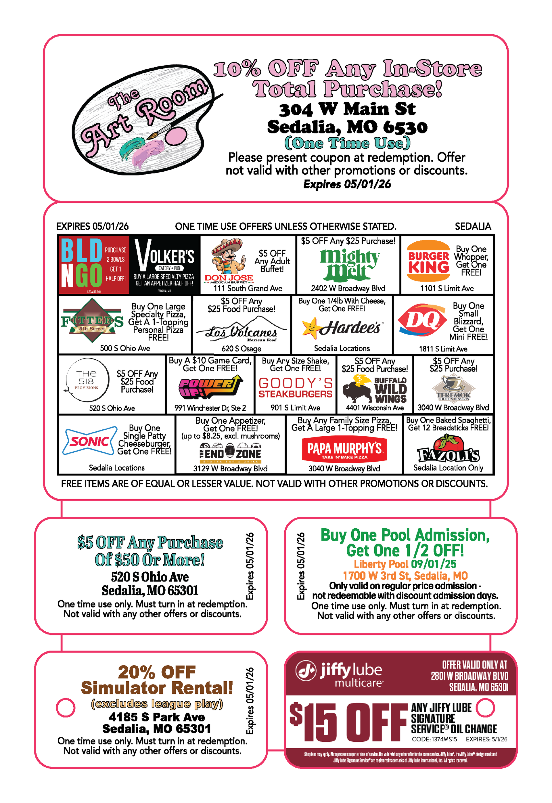 A poster that says more deals in more places