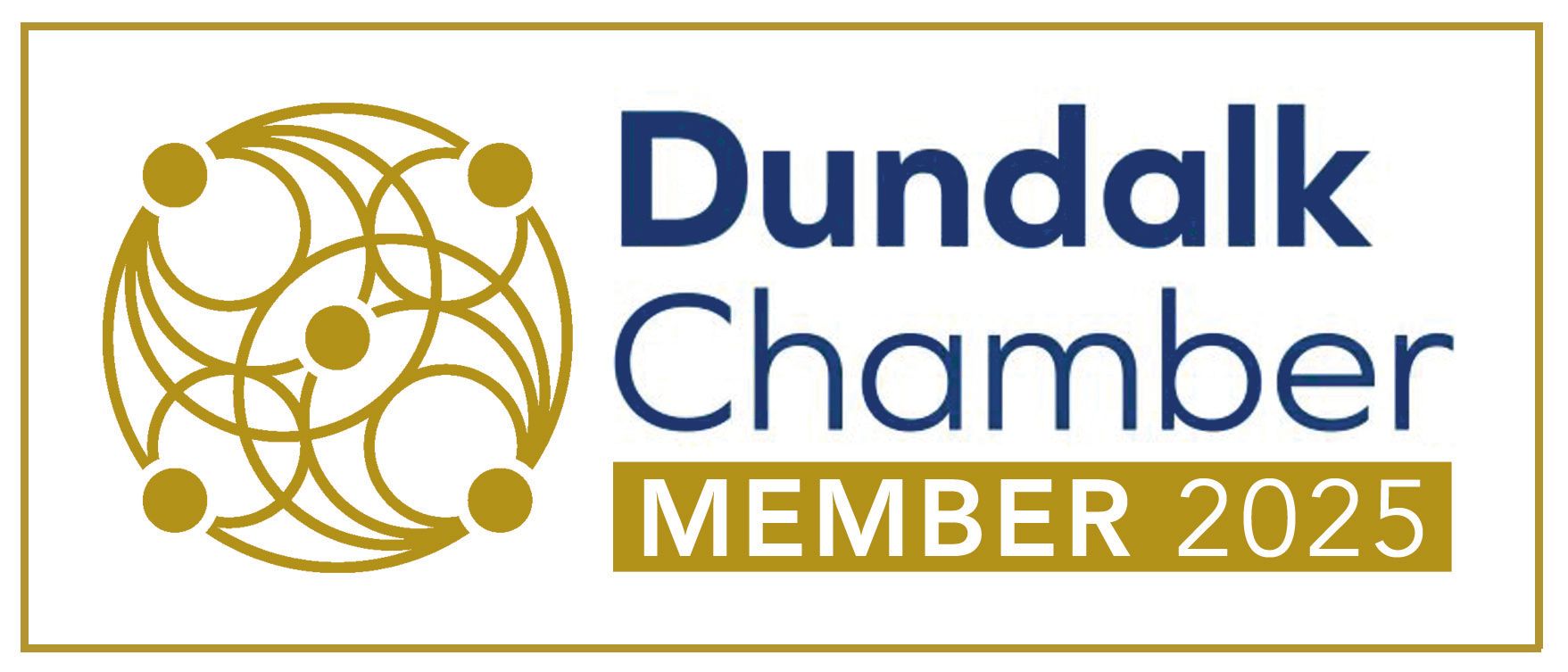 Dundalk chamber of Commerce Logo this shows that we are a member of the Dundalk Chamber