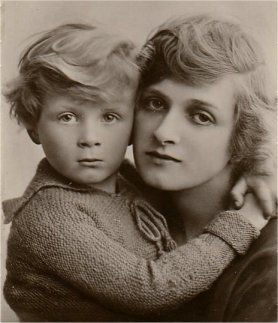 Gladys with her second child John who also appeared on many early picture postcards. www.gladyscooper.com