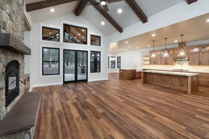 Large Kitchen in Custom Built Home by Mountain High Builders in Bend Oregon. Large Kitchen in Custom Built Home by Mountain High Builders in Bend Oregon.