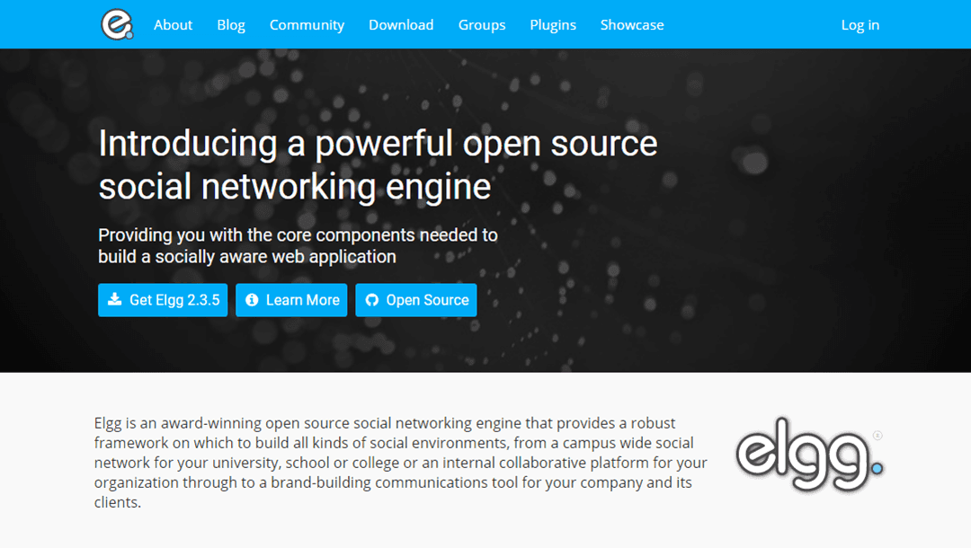 Elgg website