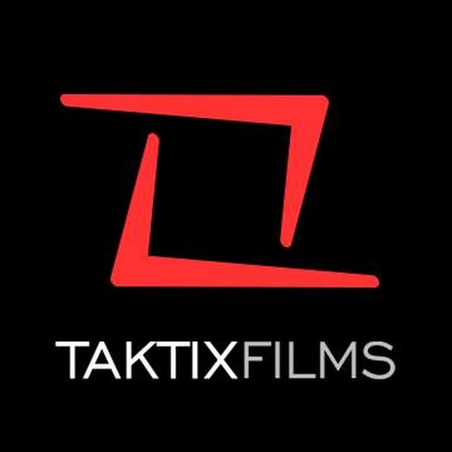 Red stylized logo with the text “TAKTIXFILMS” on a black background