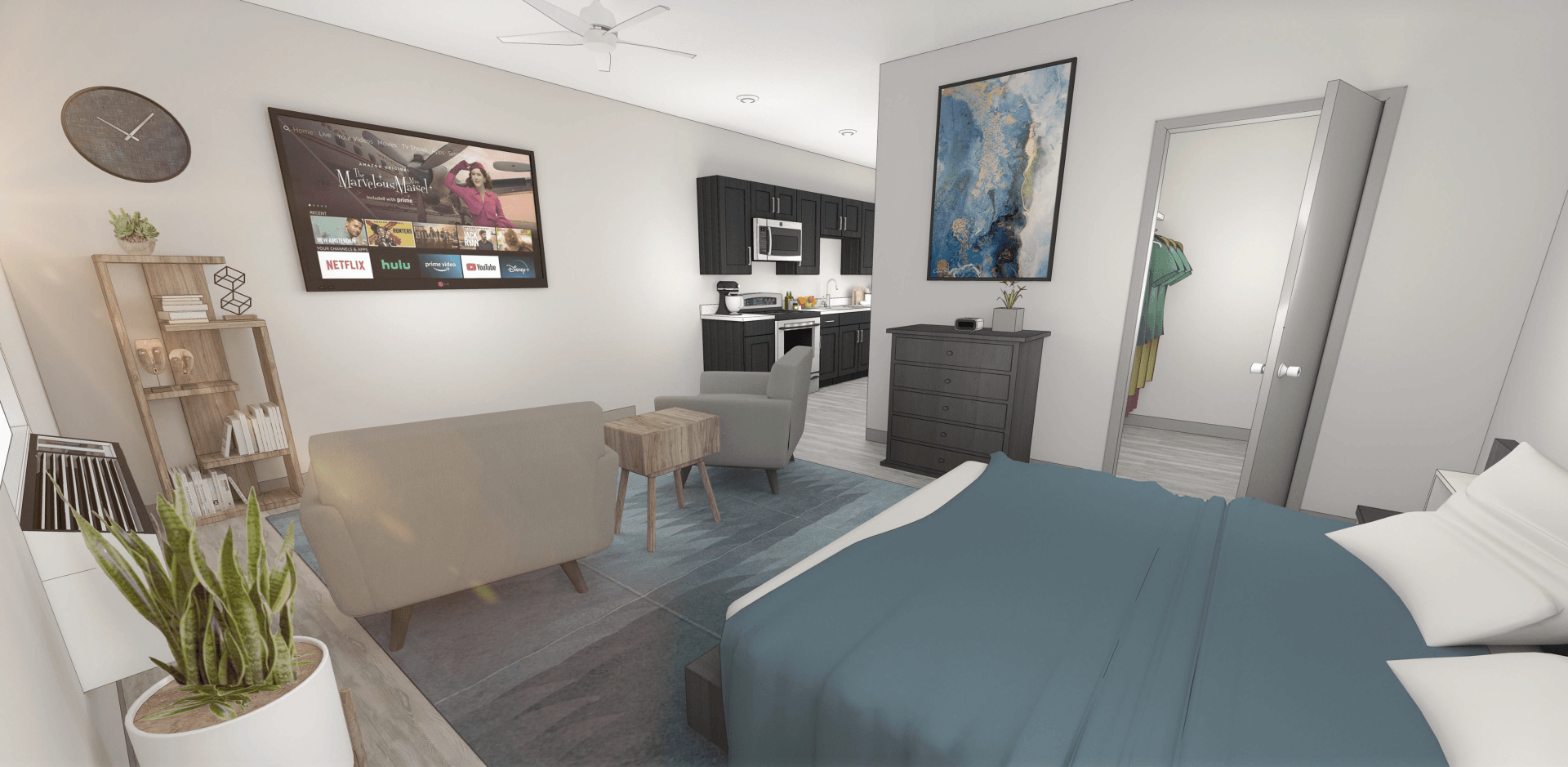 bedroom rendering