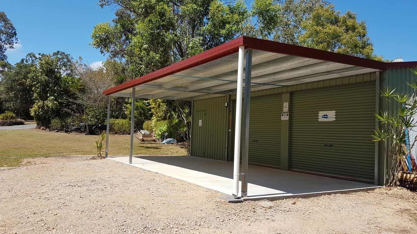 Covered Shelter With Concrete Floor, Gravel Ground — ShedBoss in Atherton, QLD