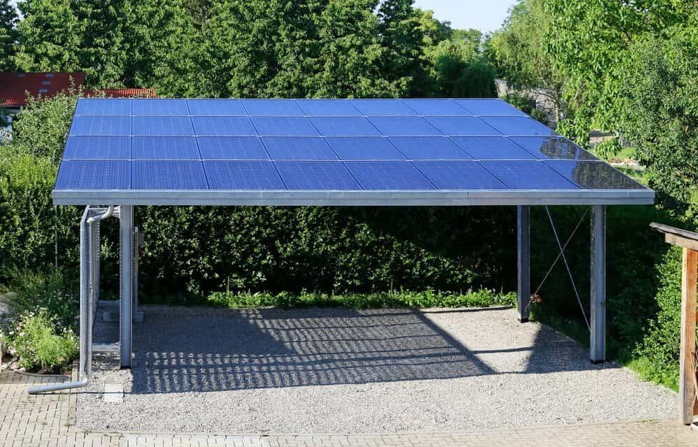 Carport With Solar Panels on Roof, Made of Metal — ShedBoss in Mareeba, QLD