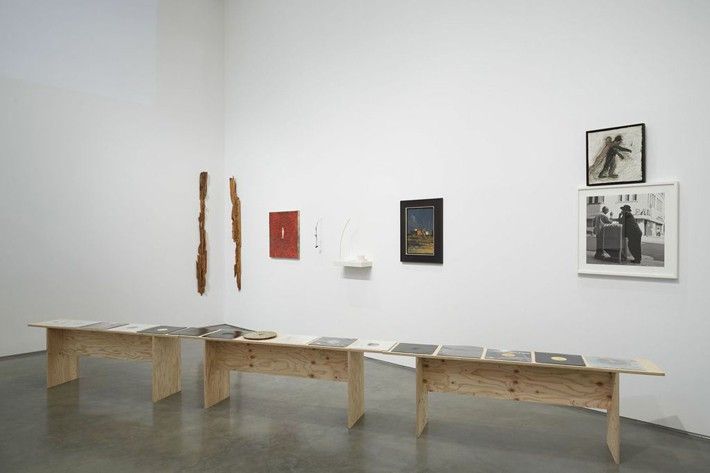 BOESKY GALLERY TWO left to right - Gordon NEWTON, Mary Ann AITKIN, Kate LEVANT, Marie T. HERMANN, Hughie LEE-SMITH, James CHATELAIN, Bill RAUHAUSER, Metroplex, Keith AOKI