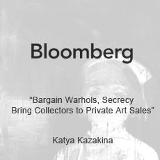 Bloomberg bargain warhols , secrecy bring collectors to private art sales katya kazakina
