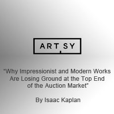 Why impressionist and modern works are losing ground at the top end of the auction market.