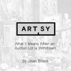 What it means when an auction lot is withdrawn by jillian billard