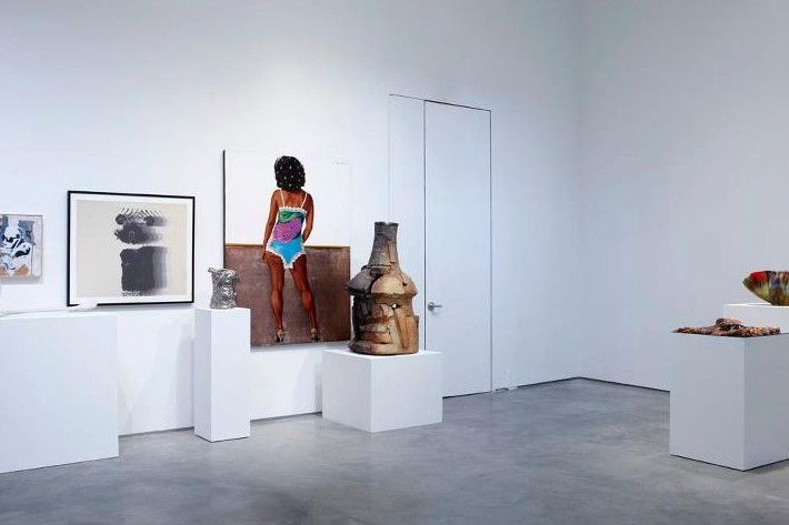 SOUTH GALLERY right to left - [wall] Barkley L. HENDRICKS, David HAMMONS