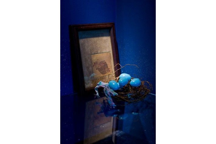 GALLERY ONE - (back) Joseph CORNELL, (front) Karen KILIMNIK