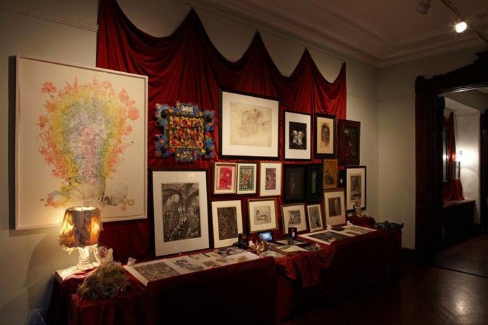 GALLERY ONE left to right - [wall, upper row] Aurel SCHMIDT, Ashley BICKERTON, Unica ZURN