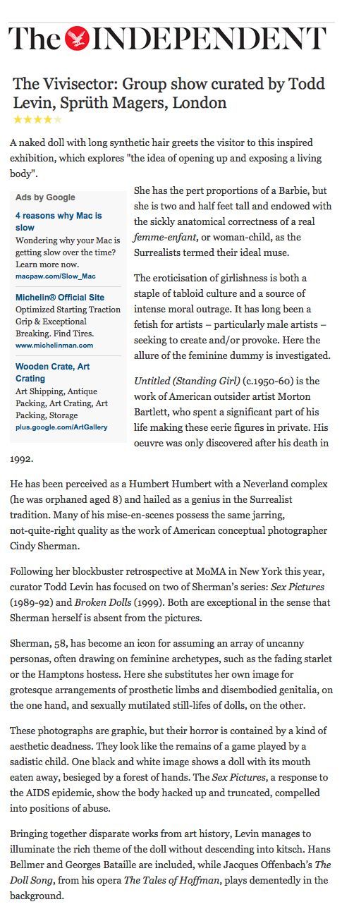 A page from the independent newspaper with a lot of text on it