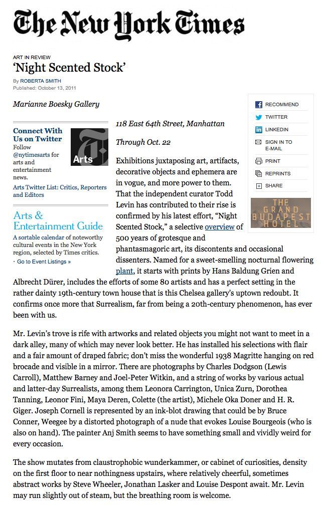 A newspaper article from the new york times