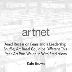 Amid recession fears and a leadership shuffle , art basel could be different this year.