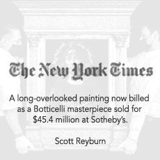 A long-overlooked painting now billed as a botticelli masterpiece sold for $ 45.4 million at sotheby 's.