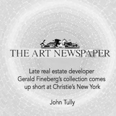 A black and white logo for the art newspaper.