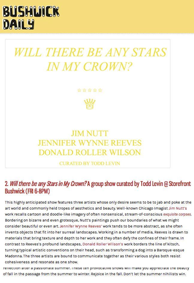 Bushwick daily will there be any stars in my crown ?