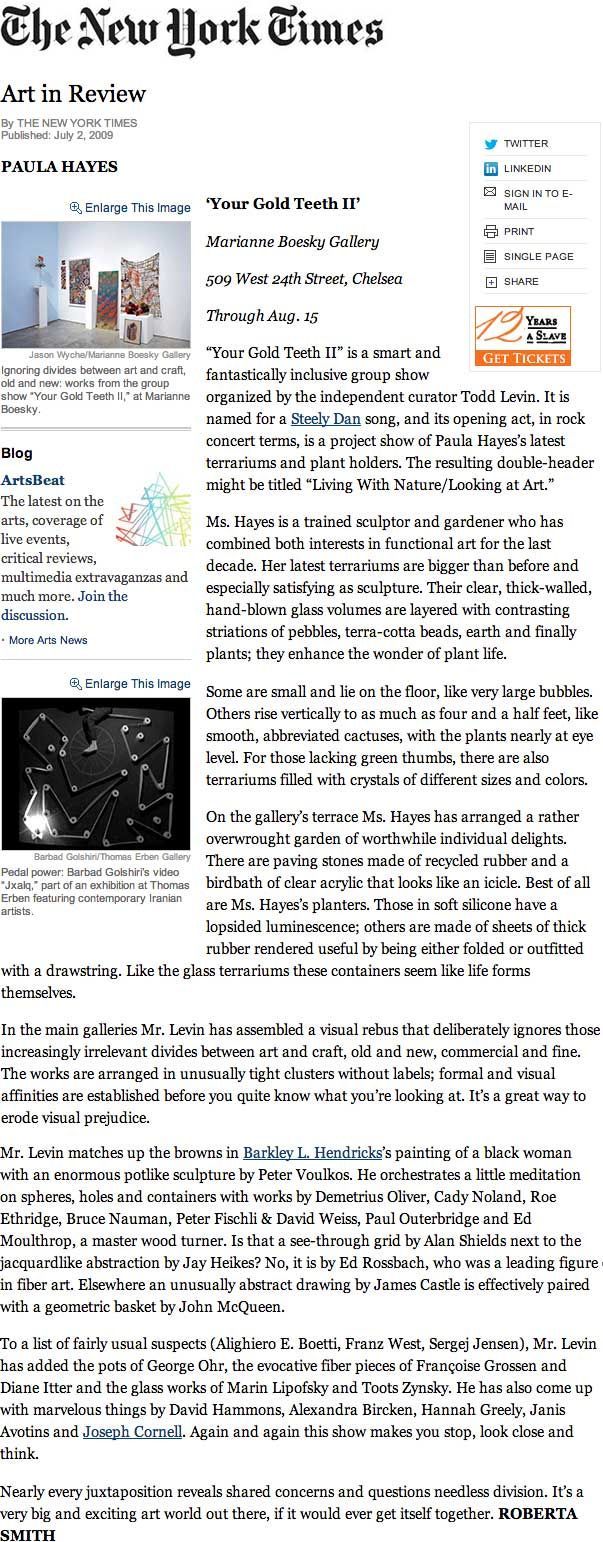 A newspaper article from the new york times
