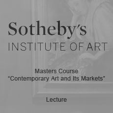 Sotheby 's institute of art masters course contemporary art and its markets lecture
