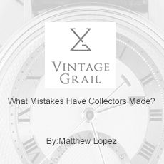 What mistakes have collectors made ? by matthew lopez