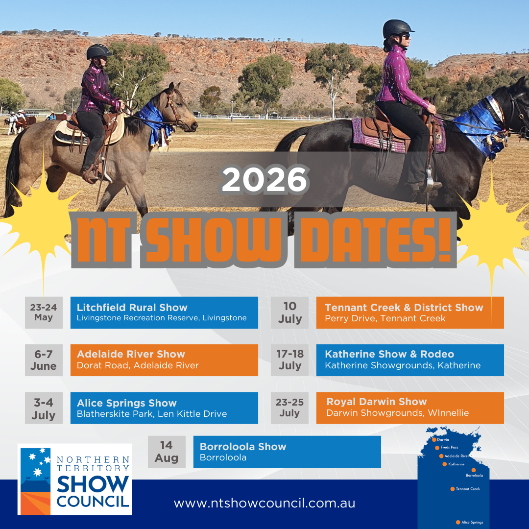 A poster showing the NT show dates for 2026