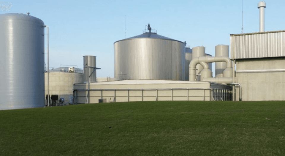 Impianto di biofiltrazione in uno stabilimento industriale