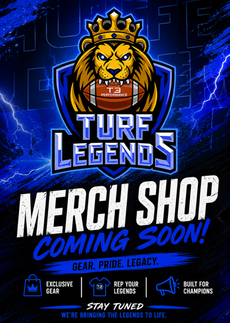 Team shop, purchase your gear | T3 Turf Legends Flag Football.