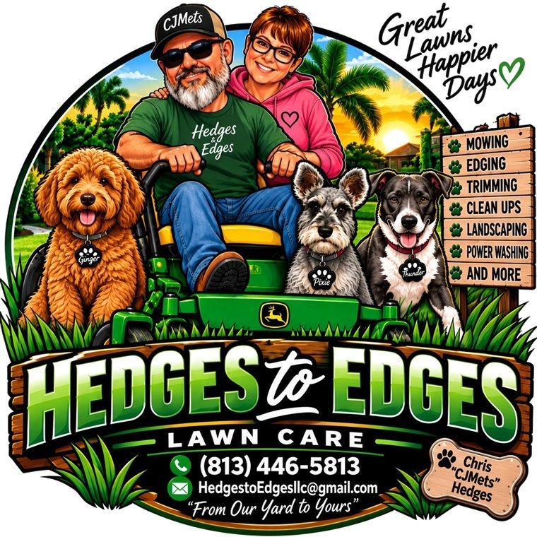 Hedges to Edges Lawn Care logo
