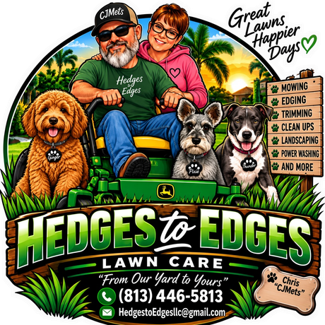 Hedges to Edges Lawn Care - family-run lawn care in Tampa, call (813) 446-5813