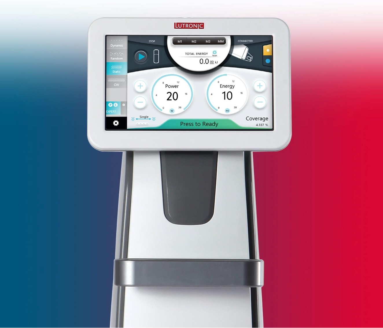 A machine with a screen that says 20 on it