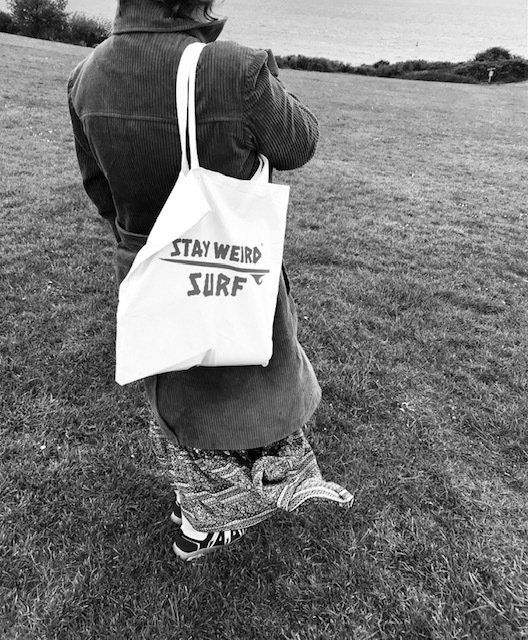 Stay Weird Surf Organic cotton t shirt