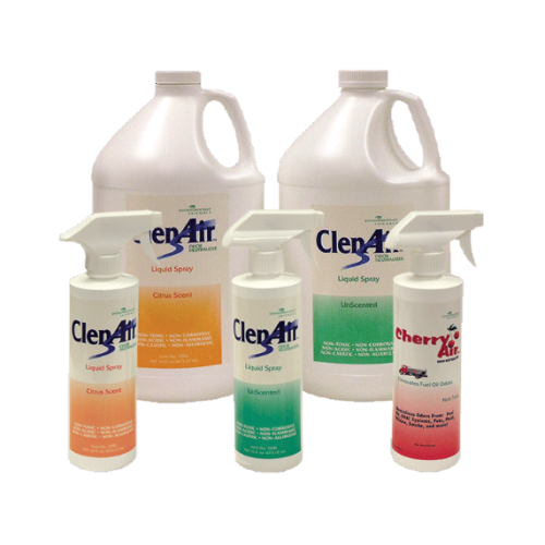 Bottles Of Clean4air Liquid Spray — Refrigeration & Air Supplies (South Coast) In Wollongong, NSW