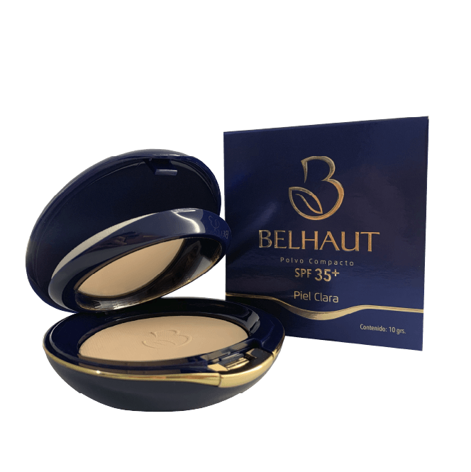 Un polvo de Belhaut junto a su caja.
