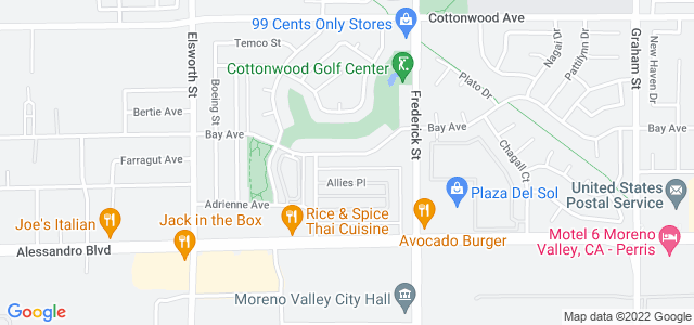 Map of business location