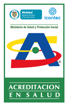 Un cartel que dice acreditación en salud.