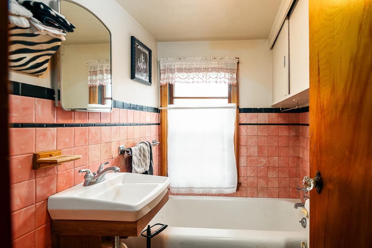 Before Renovating Bathroom Sink — Mansfield, OH — Tim’s Mid-Ohio Home Improvement