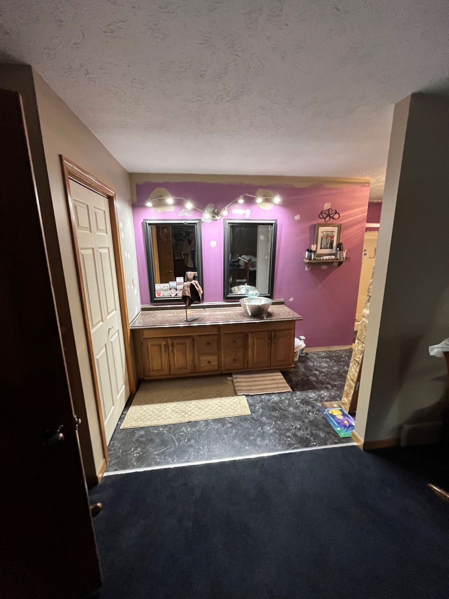 Before Renovating Bathroom Sink — Mansfield, OH — Tim’s Mid-Ohio Home Improvement