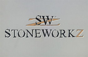 StoneWorkz logo with “SW” over a stylized stone-textured background.