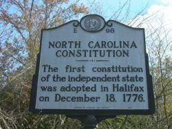 NC Constitution Halifax Resolves | North Carolina History | Historic Albemarle Highway