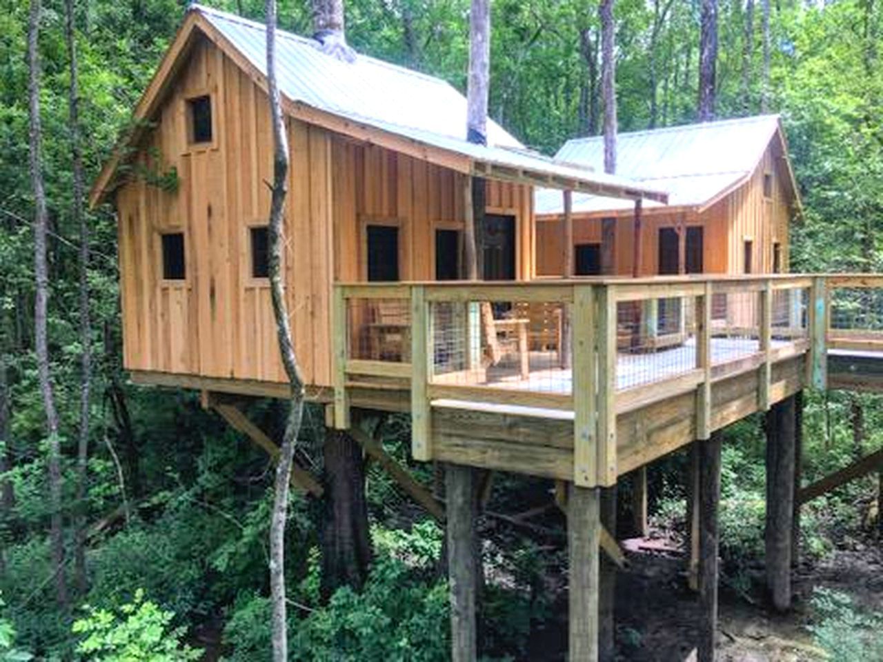 Tree House Rentals on the Cashie River Windsor North Carolina