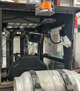 Before Forklift Glass Replacement in Chicago, IL
