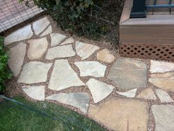 Knightscape project flagstone pathway