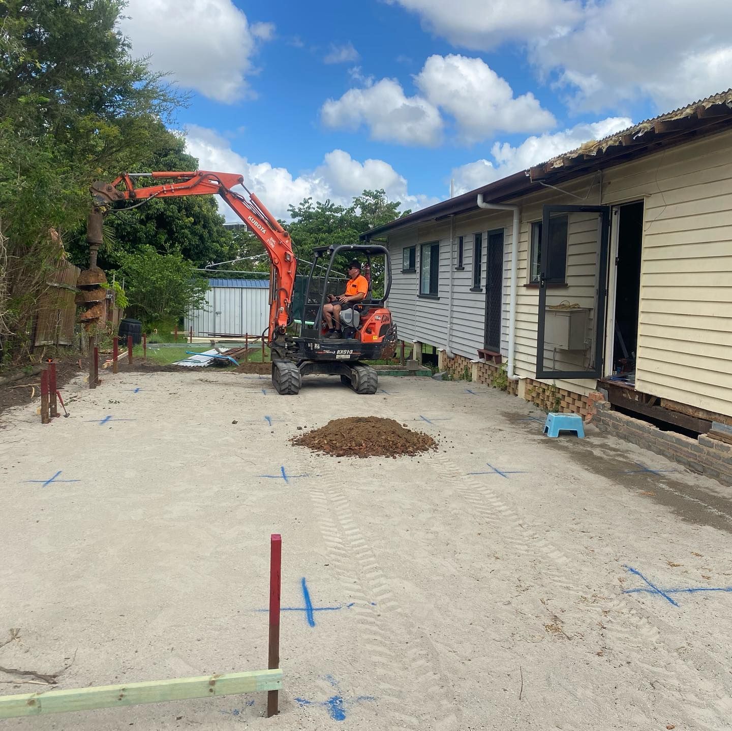 Mini Digger Excavation Nambour Hire Sunshine Coast