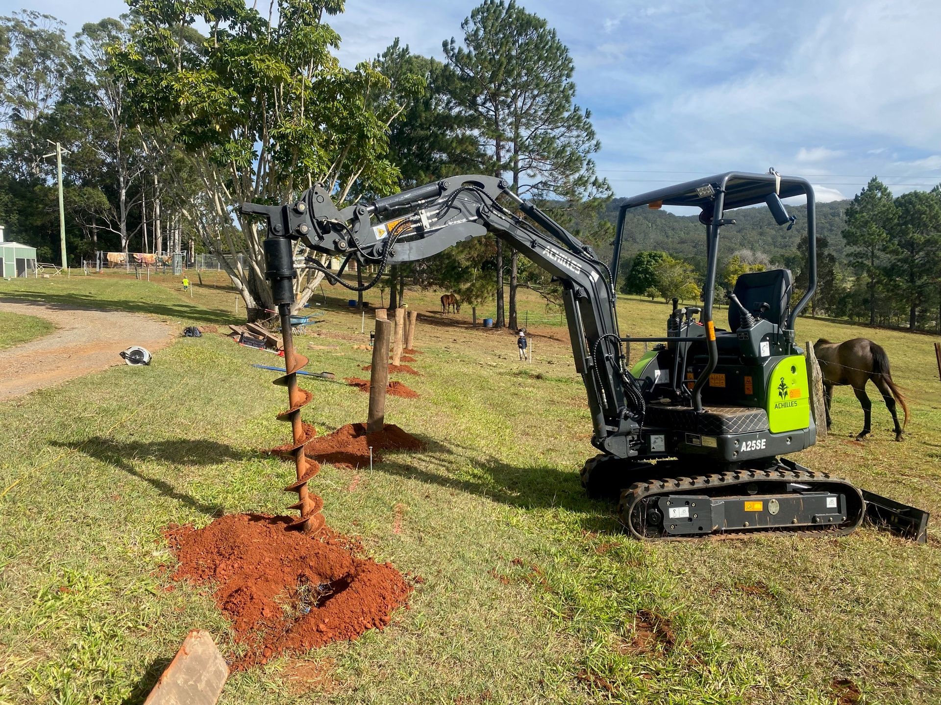 Mini Digger Excavation Nambour Hire Sunshine Coast