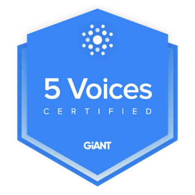 Giant 5 Voices certification badge